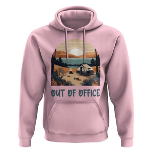 Vacation Hoodie Out Of Office Travel Blogger TS11 Light Pink Print Your Wear