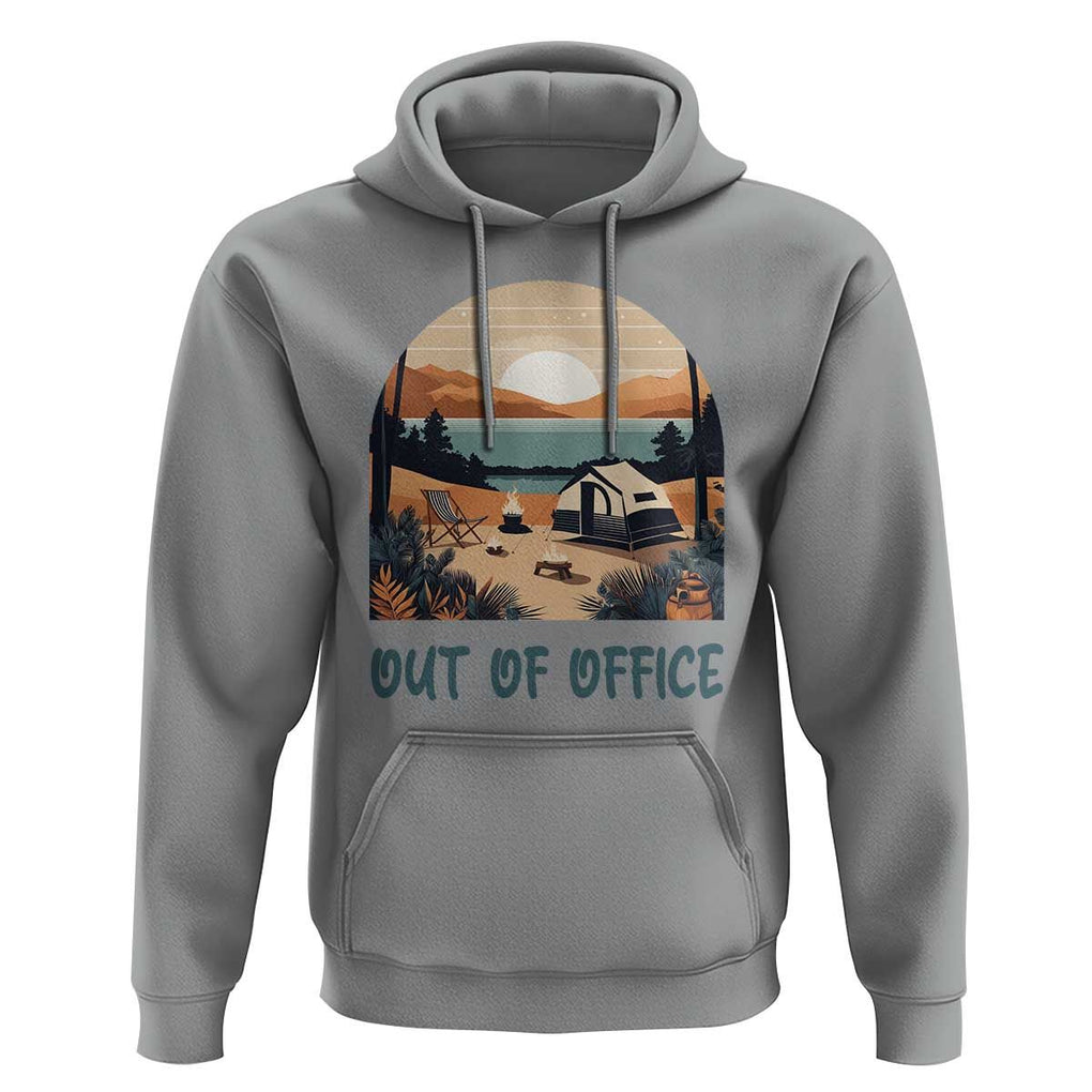 Vacation Hoodie Out Of Office Travel Blogger TS11 Sport Gray Print Your Wear