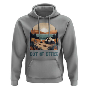 Vacation Hoodie Out Of Office Travel Blogger TS11 Sport Gray Print Your Wear