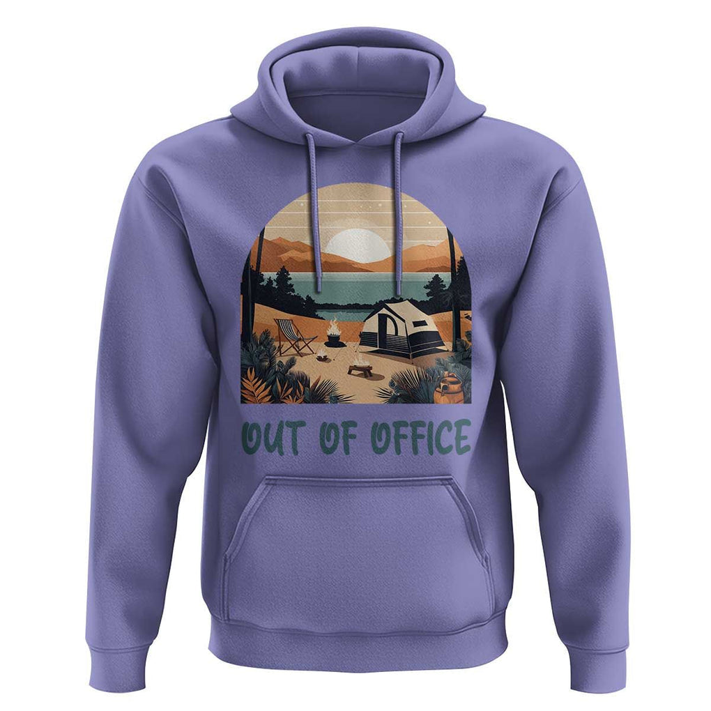 Vacation Hoodie Out Of Office Travel Blogger TS11 Violet Print Your Wear