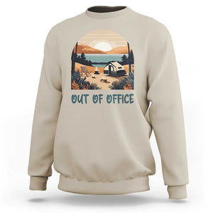 Vacation Sweatshirt Out Of Office Travel Blogger TS11 Sand Print Your Wear
