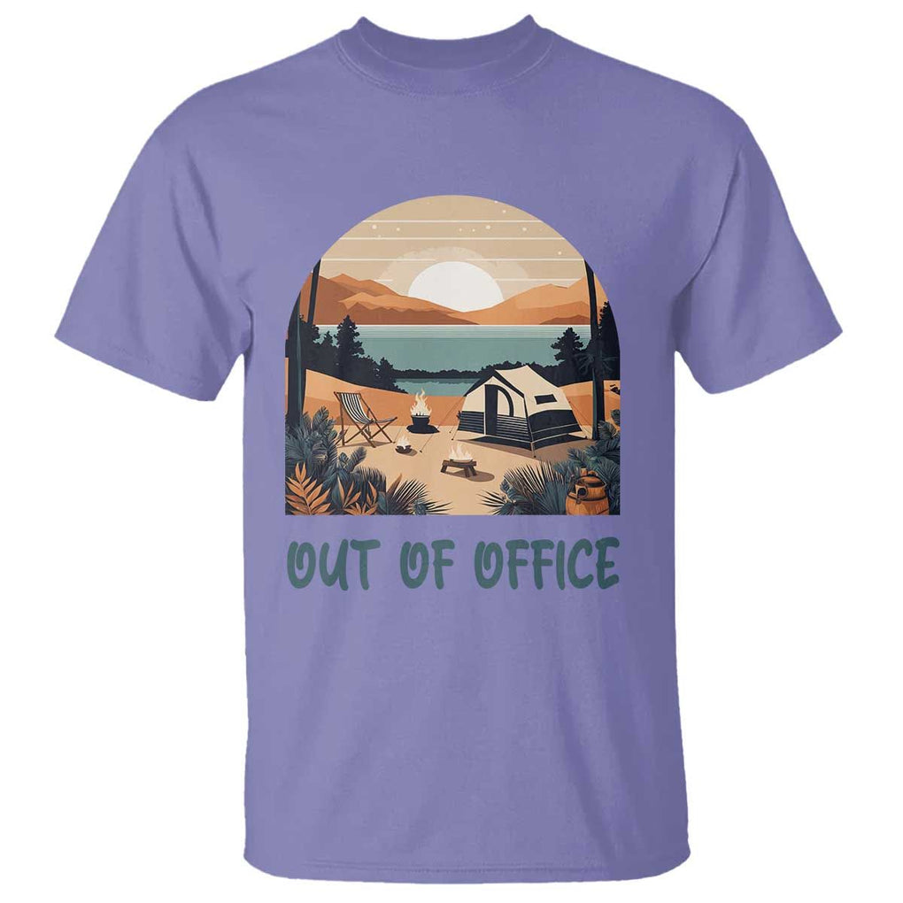 Vacation T Shirt Out Of Office Travel Blogger TS11 Violet Print Your Wear