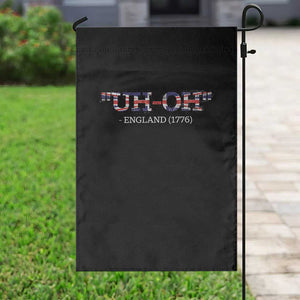 Funny Uh Oh England 1776 Garden Flag 4th Of July USA Grunge Union Jack Flag TS11 Print Your Wear