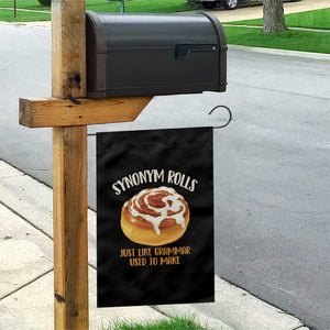 Funny Synonym Rolls Just Like Grammar Used To Make Garden Flag Cinnamon Rolls Grammar Pun