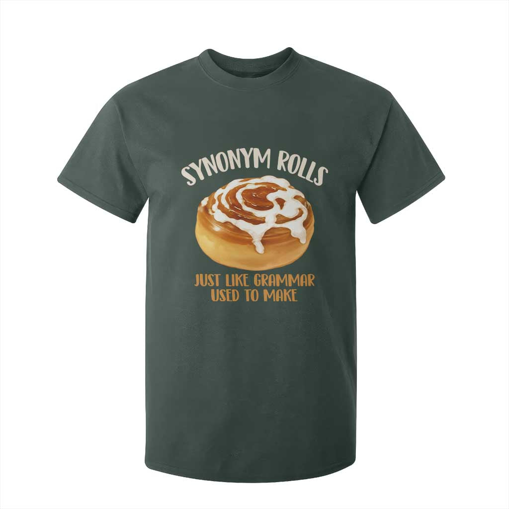 Funny Synonym Rolls Just Like Grammar Used To Make T Shirt For Kid Cinnamon Rolls Grammar Pun