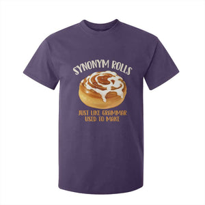 Funny Synonym Rolls Just Like Grammar Used To Make T Shirt For Kid Cinnamon Rolls Grammar Pun