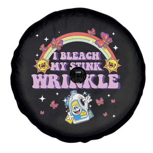 Funny I Bleach My Stink Wrinkle Spare Tire Cover Gag Adult Humor Rainbow Bleach Bottle TS11 Print Your Wear