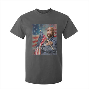 John Lewis T Shirt For Kid My Philosophy Is Very Simple Get In Good Trouble Necessary Trouble TS11 Dark Heather Print Your Wear