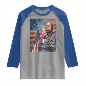 John Lewis Raglan Shirt My Philosophy Is Very Simple Get In Good Trouble Necessary Trouble TS11 Sport Gray Royal Print Your Wear