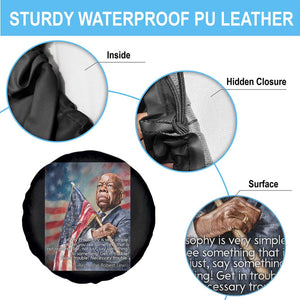 John Lewis Spare Tire Cover My Philosophy Is Very Simple Get In Good Trouble Necessary Trouble TS11 Print Your Wear