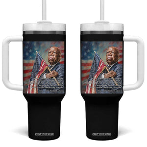 John Lewis Tumbler With Handle My Philosophy Is Very Simple Get In Good Trouble Necessary Trouble TS11 One Size: 40 oz Black Print Your Wear