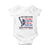 Funny I Didn't Grow Up Saying With Liberty And Justice For All Baby Onesie TS11 White Print Your Wear