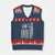 2nd Amendment I Will Not Comply V-Neck Knit Sweater Vest AR15 Pro-Gun Rights American Flag - Print Your Wear