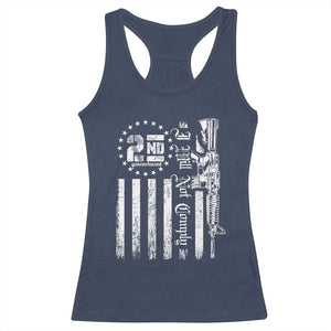 2nd Amendment I Will Not Comply Racerback Tank Top AR15 Pro-Gun Rights American Flag TS11 Navy Print Your Wear