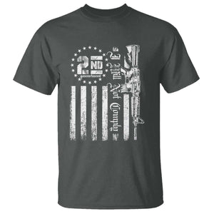 2nd Amendment I Will Not Comply T Shirt AR15 Pro-Gun Rights American Flag TS11 Dark Heather Print Your Wear