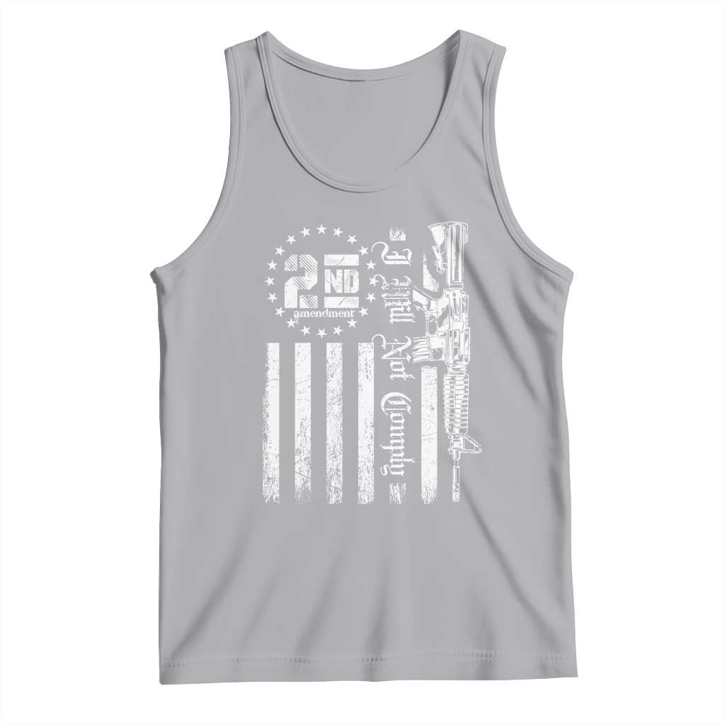 2nd Amendment I Will Not Comply Tank Top AR15 Pro-Gun Rights American Flag TS11 Athletic Heather Print Your Wear