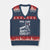 Pro Gun Anti Idiot V-Neck Knit Sweater Vest Vintage American Flag 2nd Amendment - Print Your Wear