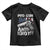 Pro Gun Anti Idiot Toddler T Shirt Vintage American Flag 2nd Amendment TS11 Black Print Your Wear