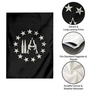 Funny 2nd Amendment AR15 Bullet Stars Patriotic Gun Rights Garden Flag TS11 Print Your Wear