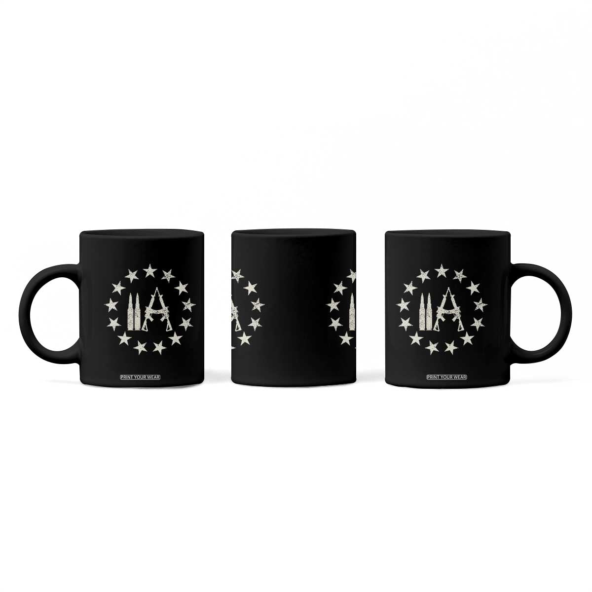 2nd Amendment AR15 Bullet Stars Patriotic Gun Rights Coffee Mug TS11 Print Your Wear