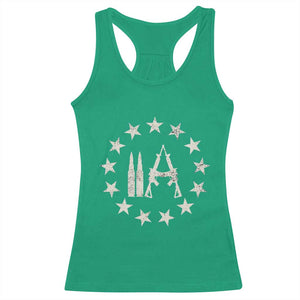 2nd Amendment AR15 Bullet Stars Patriotic Gun Rights Racerback Tank Top TS11 Irish Green Print Your Wear