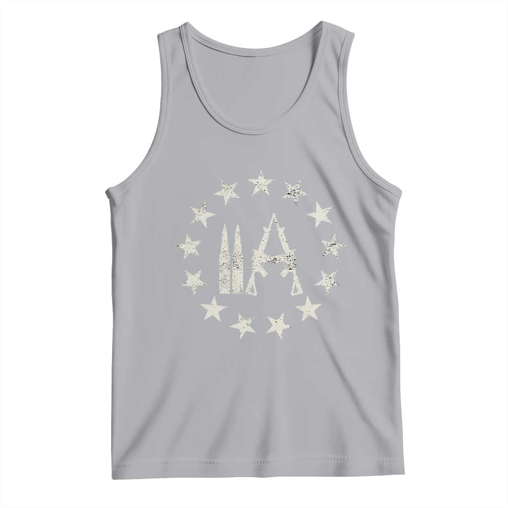 2nd Amendment AR15 Bullet Stars Patriotic Gun Rights Tank Top TS11 Athletic Heather Print Your Wear