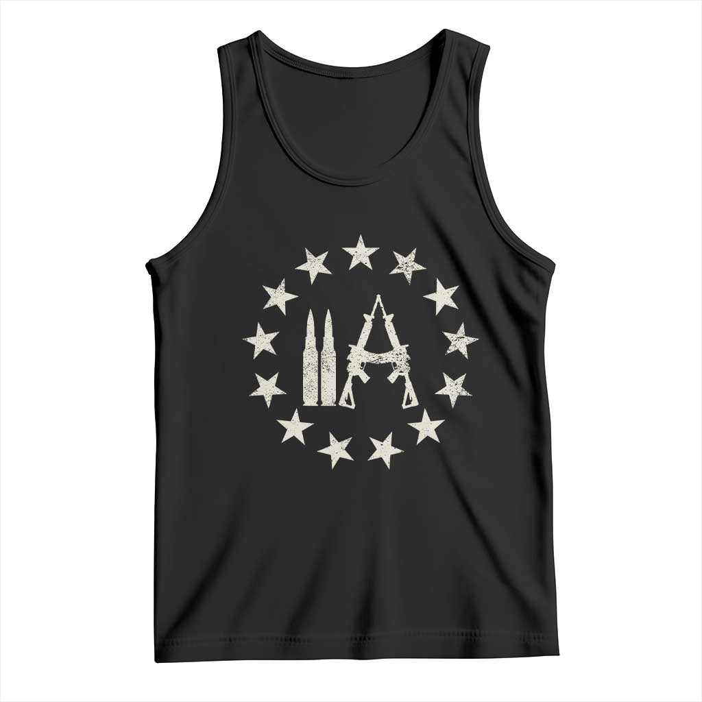 2nd Amendment AR15 Bullet Stars Patriotic Gun Rights Tank Top TS11 Black Print Your Wear