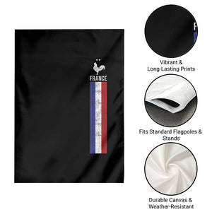 France Football Coq Soccer Throwback Jersey Style Garden Flag Vintage French Flag