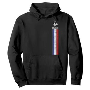 France Football Coq Soccer Throwback Jersey Style Hoodie Vintage French Flag