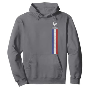 France Football Coq Soccer Throwback Jersey Style Hoodie Vintage French Flag