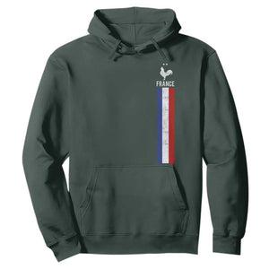 France Football Coq Soccer Throwback Jersey Style Hoodie Vintage French Flag