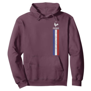 France Football Coq Soccer Throwback Jersey Style Hoodie Vintage French Flag