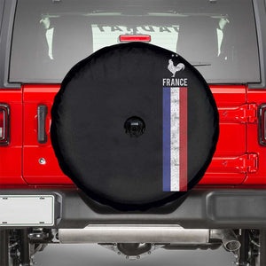France Football Coq Soccer Throwback Jersey Style Spare Tire Cover Vintage French Flag