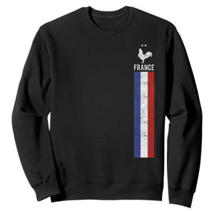 France Football Coq Soccer Throwback Jersey Style Sweatshirt Vintage French Flag
