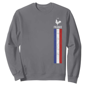 France Football Coq Soccer Throwback Jersey Style Sweatshirt Vintage French Flag