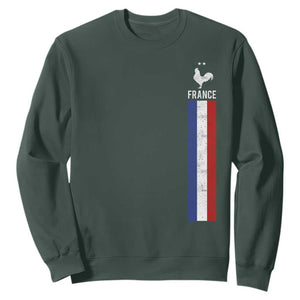 France Football Coq Soccer Throwback Jersey Style Sweatshirt Vintage French Flag
