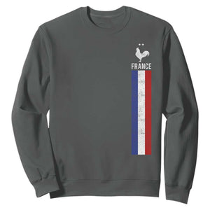 France Football Coq Soccer Throwback Jersey Style Sweatshirt Vintage French Flag