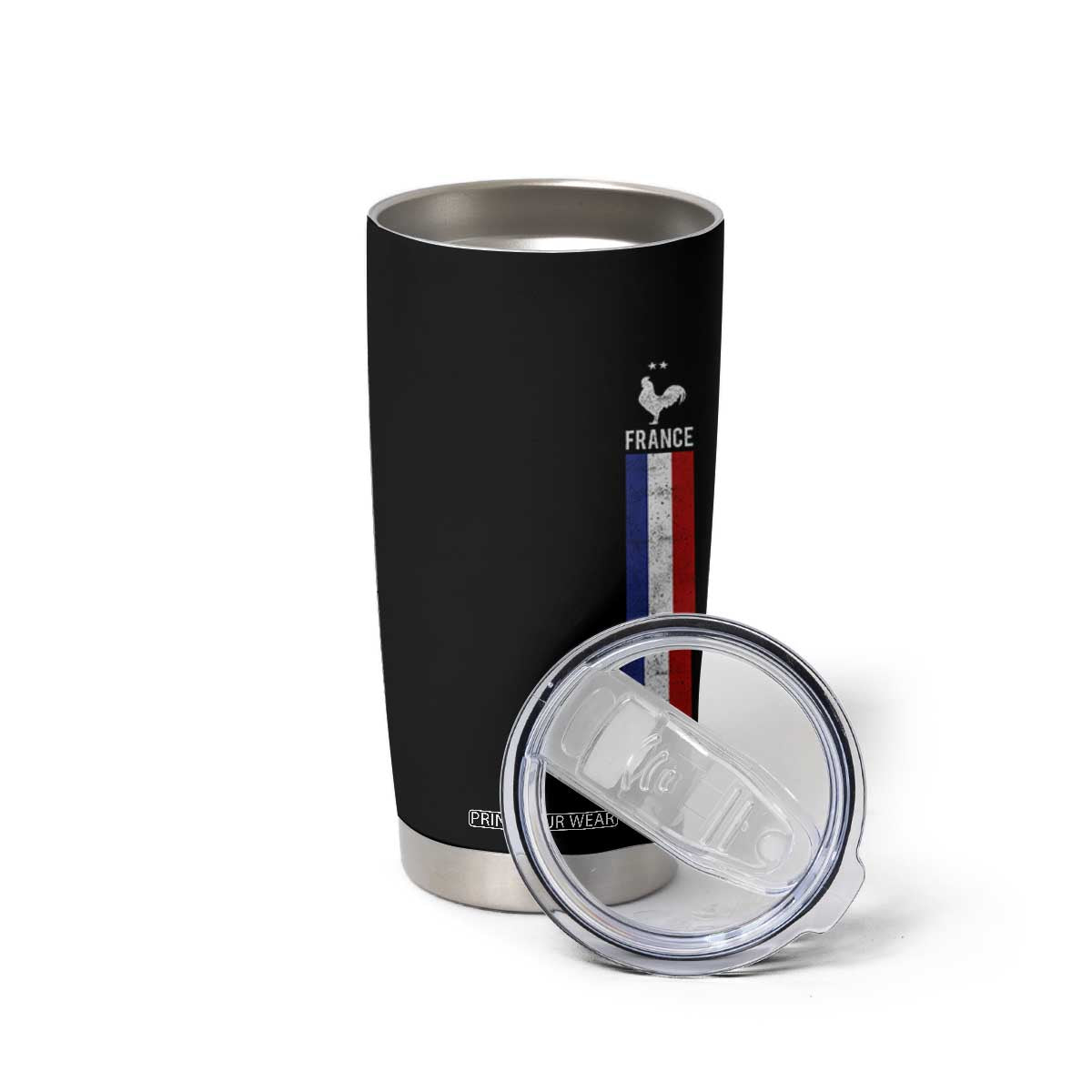 France Football Coq Soccer Throwback Jersey Style Tumbler Cup Vintage French Flag