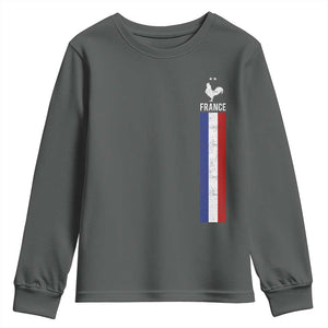 France Football Coq Soccer Throwback Jersey Style Youth Sweatshirt Vintage French Flag