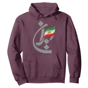 Iran Lion and Sun Flag Persian Calligraphy Hoodie