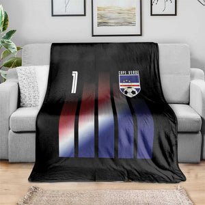 Cape Verde Flag Retro Sports Cabo Verdean Roots Throw Blanket
