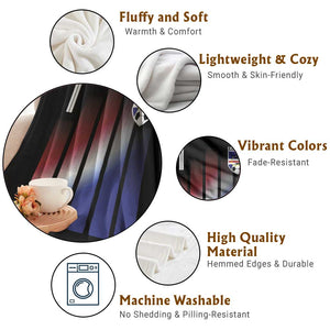 Cape Verde Flag Retro Sports Cabo Verdean Roots Throw Blanket