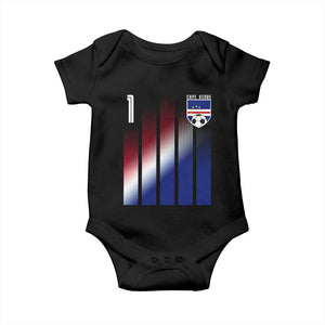Cape Verde Flag Retro Sports Cabo Verdean Roots Baby Onesie