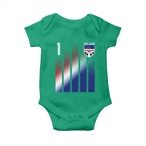 Cape Verde Flag Retro Sports Cabo Verdean Roots Baby Onesie