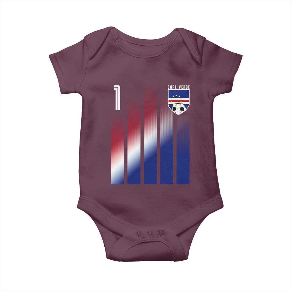 Cape Verde Flag Retro Sports Cabo Verdean Roots Baby Onesie