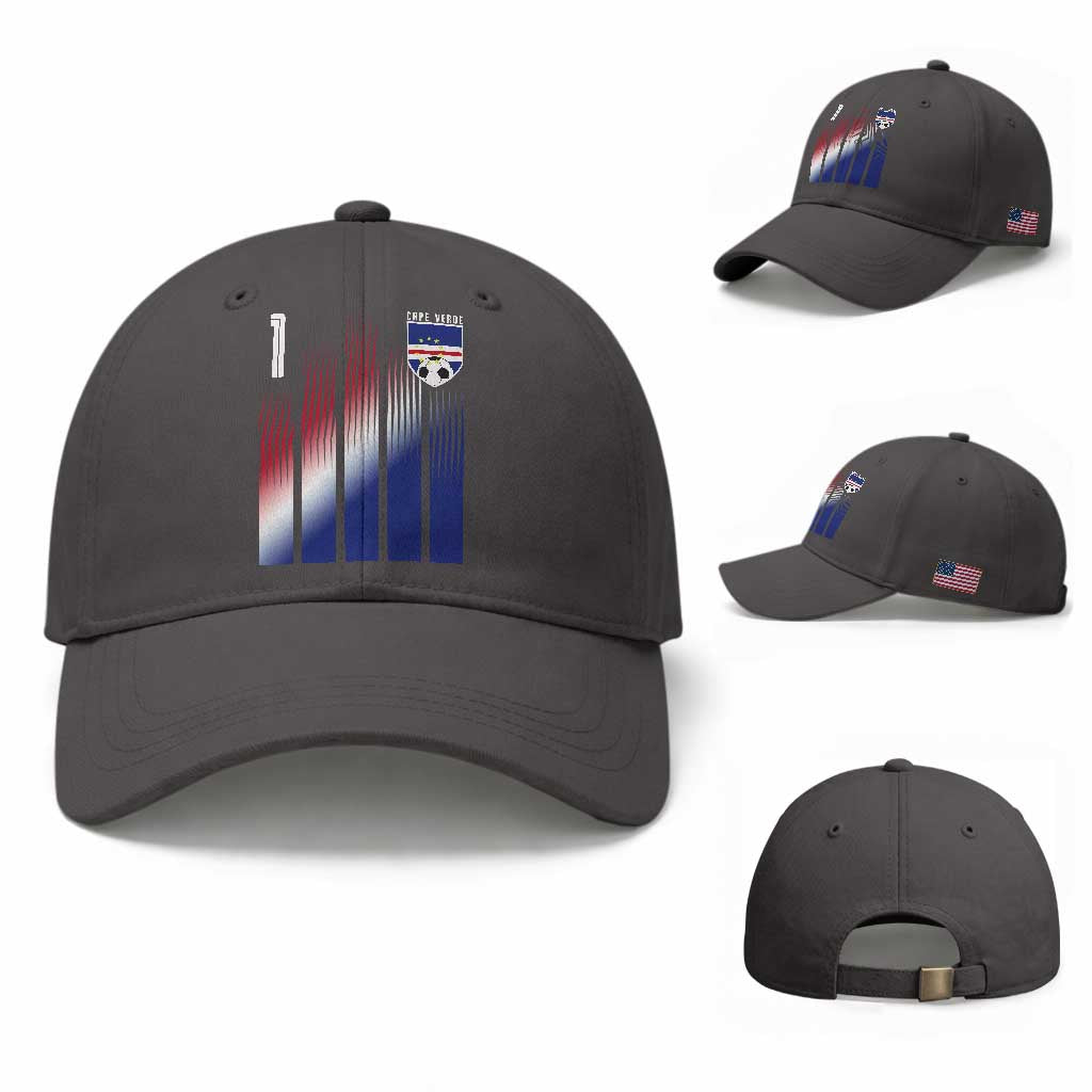 Cape Verde Flag Retro Sports Cabo Verdean Roots Baseball Cap