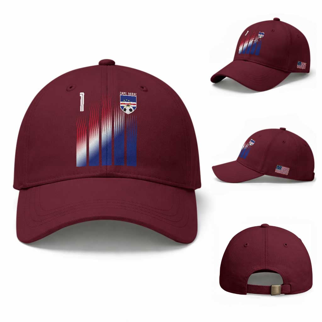 Cape Verde Flag Retro Sports Cabo Verdean Roots Baseball Cap