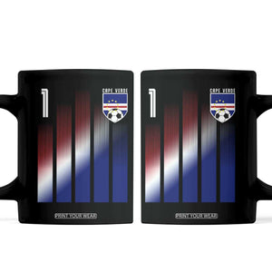 Cape Verde Flag Retro Sports Cabo Verdean Roots Coffee Mug