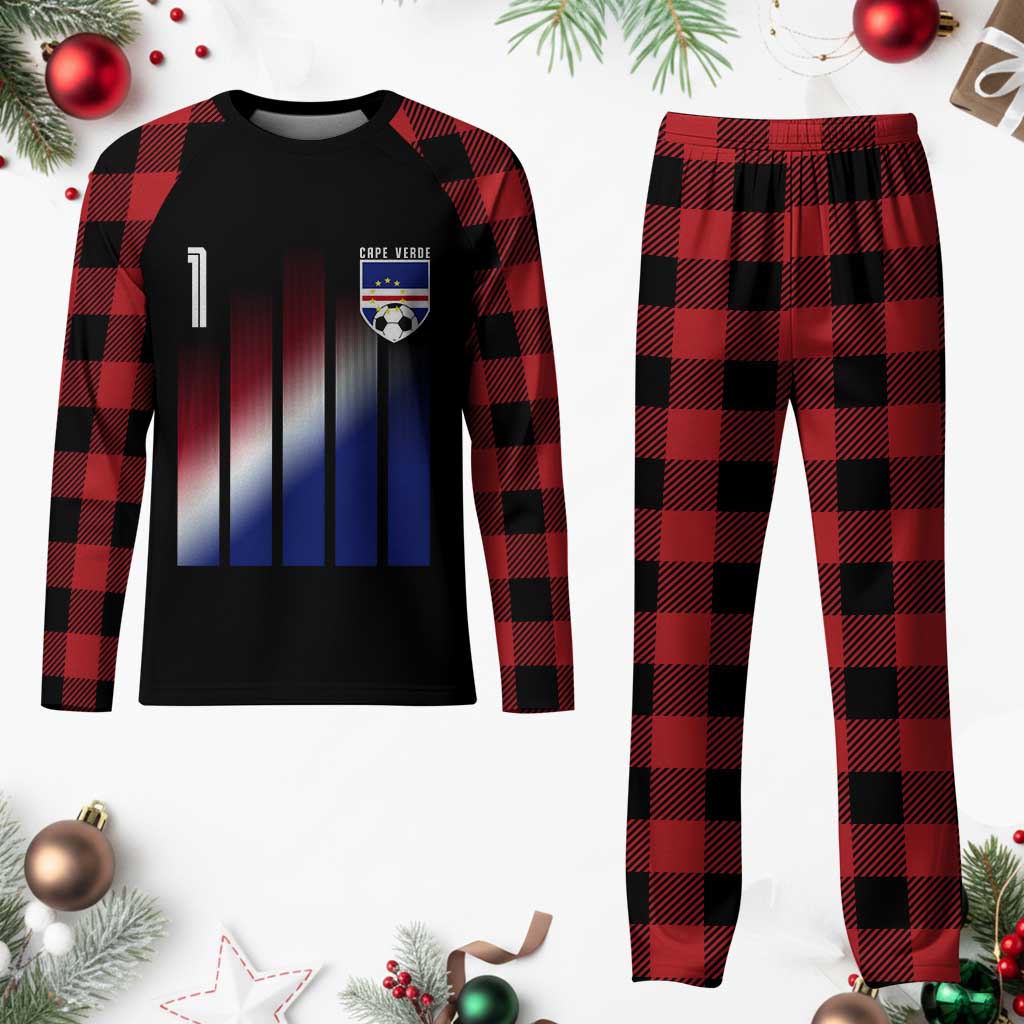 Cape Verde Flag Retro Sports Cabo Verdean Roots Plaid Pajama Set TS11 Buffalo Plaid Print Your Wear