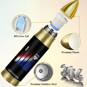 Cape Verde Flag Retro Sports Cabo Verdean Roots Bullet Tumbler